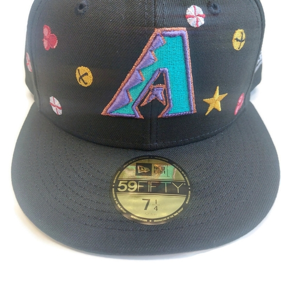 59Fifty New Era Size 7 1/4 Arizona Diamondbacks Fitted Holly Pack Hat Cap - Picture 2 of 7